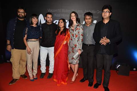 Team poses for the media at the Trailer Launch of Margarita, with a Straw