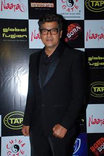 Aadesh Shrivastava poses for the media at Ankit Tiwari's Birthday Bash