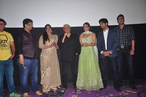 Mahesh Bhatt interacts with the audience at the Trailer Launch of Barkhaa