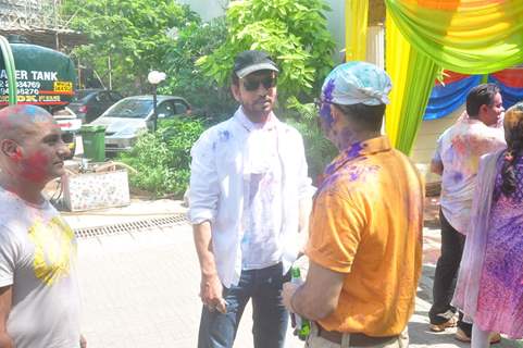 Irrfan Khan was Snapped at Sanjay Gupta's Holi Celebrations