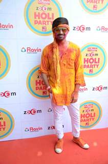 Vishal Singh poses for the media at Zoom Holi Bash