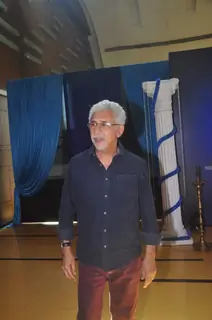 Naseeruddin Shah poses for the media at the Trailer Launch of Dharam Sankat Mein