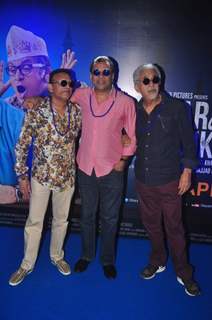 Celebs pose for the media at the Trailer Launch of Dharam Sankat Mein