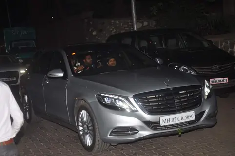 Abhishek Bachchan was snapped with daughter at Anu Dewan's Son's Birthday Bash