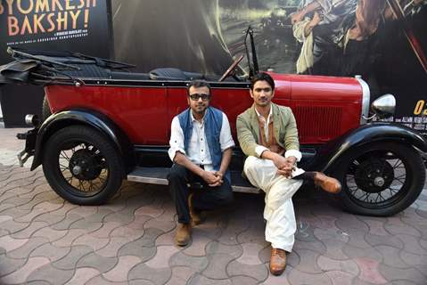 Sushant Singh Rajput and Dibakar Banerjee pose for the media at the Second Trailer Launch