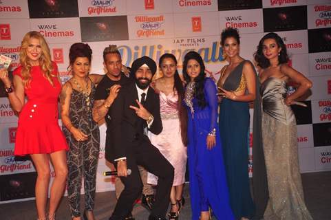 Team poses for the media at the Music Launch of Dilliwaali Zaalim Girlfriend