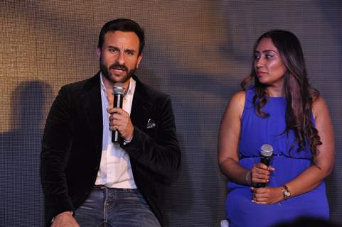 Saif Ali Khan interacts with the audience at Visit Britain Event