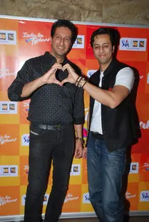 Sulaiman Merchant and Salim Merchant pose for the media at IPL Song Launch