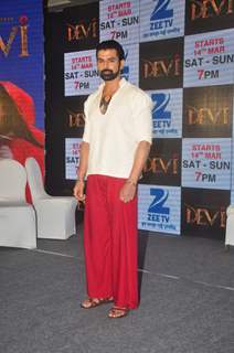 Rohit Bakshi poses for the media at the Launch of Maharakshak Devi