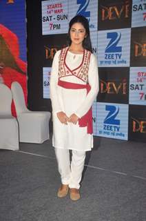 Umang Jain poses for the media at the Launch of Maharakshak Devi