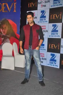 Ankit Gera poses for the media at the Launch of Maharakshak Devi