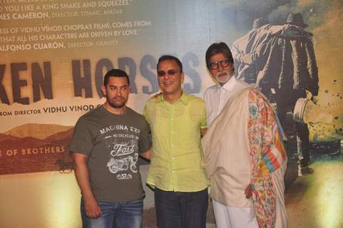 Celebs pose for the media at the Trailer Launch of Broken Horses