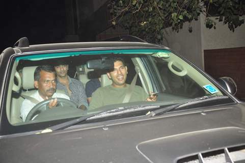 Yuvraj Singh was snapped at the Special Screening of NH10