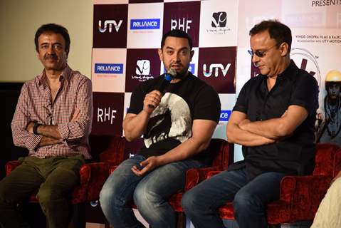 Aamir Khan interacts with the audience at the DVD Launch of P.K.