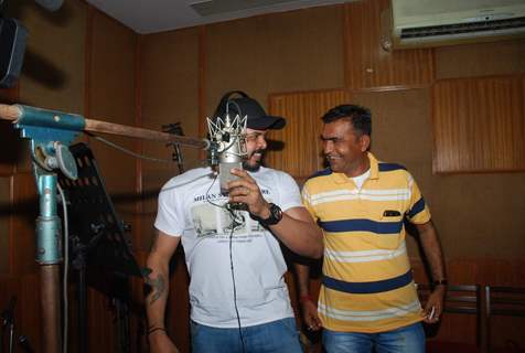 Sreesanth at the Sound Recording of Woh Kaun Thi