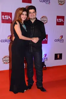 Dabboo Ratnani was with his wife at the Television Style Awards