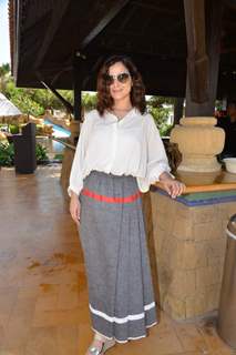 Simone Singh poses for the media at India Today Body Rocks Event