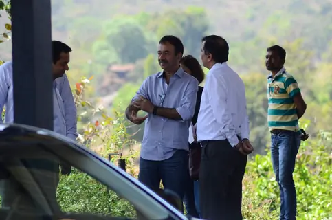 Rajkumar Hirani at Aamir Khan's 50th Birthday Bash in Lonavla