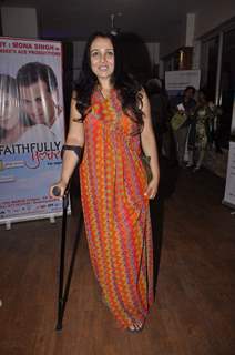 Suchitra Krishnamurthy poses for the media at the Preview of the Play Unfaithfully Yours