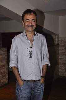 Rajkumar Hirani poses for the media at the Preview of the Play Unfaithfully Yours