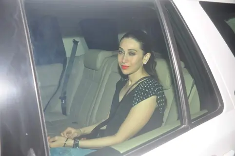 Karisma Kapoor was snapped at Arbaaz Khan's Bash