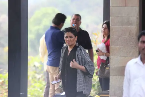 Tanvi Azmi at Aamir Khan's 50th Birthday Bash in Lonavla