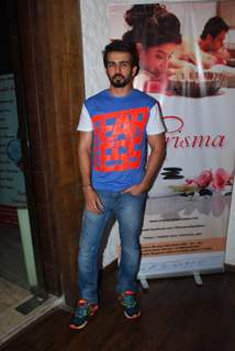 Jay Bhanushali poses for the media at Charisma Spa