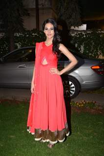 Amyra Dastur poses for the media at Tanvi Kedia Collection Launch at Fuel