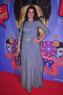 Sona Mohapatra poses for the media at the Premier of Hunterrr