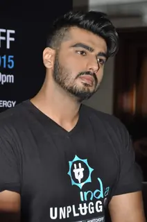 Arjun Kapoor was snapped engrossed in thoughts at Earth Hour Press Meet