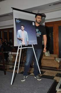 Arjun Kapoor poses for the media at Earth Hour Press Meet