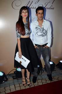 Harmeet Singh poses with wife at Femina Miss India 2015 Bash