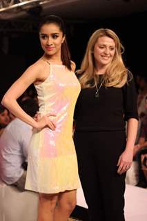 Shraddha Kapoor walks the ramp for Miss Bennett at the Lakme Fashion Week 2015 Day 2