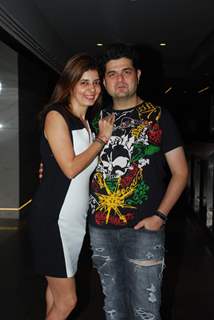 Dabboo Ratnani with wife at the Launch of Harry's Bar & Cafe