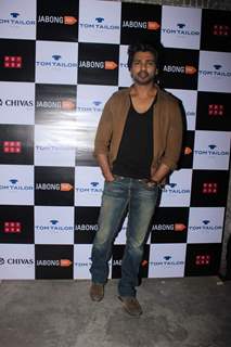 Nikhil Dwivedi poses  for the media at Tom Tailor and Jabong Bash