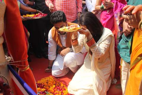 Abhishek Bachchan and Aishwarya Rai Bachchan at Gudi Padwa Celebrations