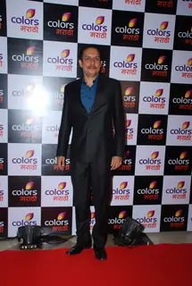 Tushar Dalvi poses for the media at the Launch of Colors Marathi