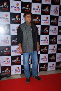 Mahesh Manjrekar poses for the media at the Launch of Colors Marathi