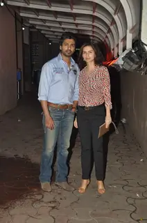 Nikhil Dwivedi poses for the media at Karim Morani's Birthday Bash