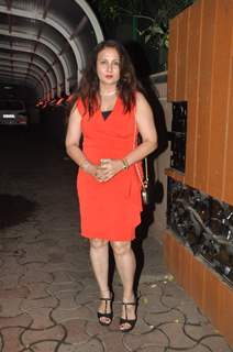 Poonam Dhillon poses for the media at Karim Morani's Birthday Bash