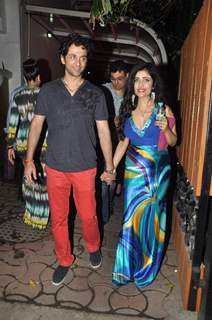 Shibani Kashyap was snapped at Karim Morani's Birthday Bash