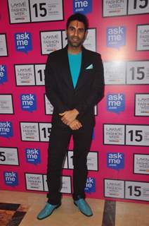 Sandip Soparkar poses for the media at Lakme Fashion Week 2015 Day 3