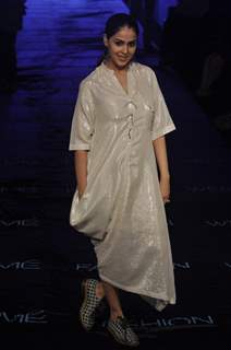 Genelia Dsouza walks the ramp at Lakme Fashion Week 2015 Day 3