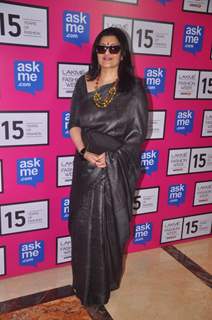 Sarika poses for the media at Lakme Fashion Week 2015 Day 4