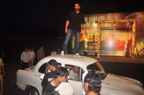 Akshay Kumar was snapped at the Trailer Launch of Gabbar Is Back