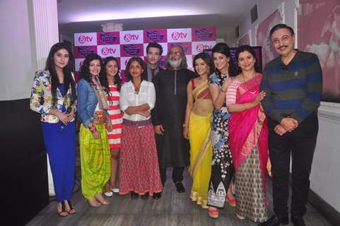 Team poses for the media at the Launch of Dilli Wali Thakur Gurls