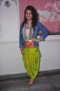 Sukirti Kandpal poses for the media at the Launch of Dilli Wali Thakur Gurls