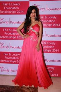 Shibani Kashyap poses for the media at Fair & Lovely Foundation Event