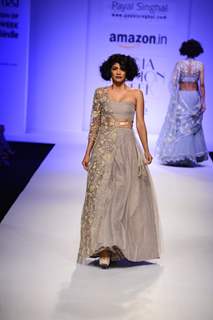 Carol Gracias walks for Payal Singhal at Amazon India Fashion Week 2015 Day 1