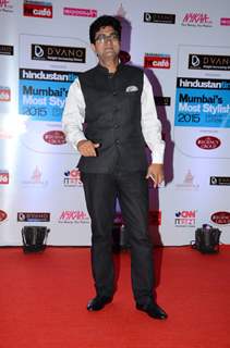 Prasoon Joshi poses for the media at HT Style Awards 2015